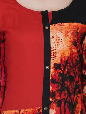 printed straight kurta - 17116276 - Standard Image - 4