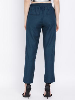 tie knot flat front trouser - 17116348 - Standard Image - 3