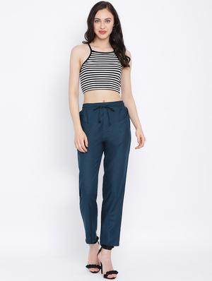 tie knot flat front trouser - 17116348 - Standard Image - 4