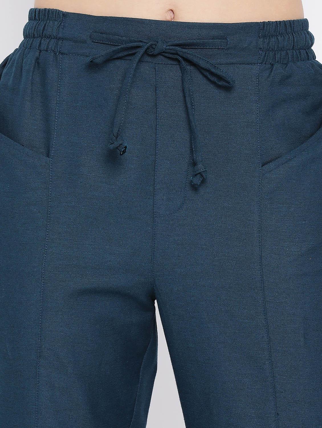 tie knot flat front trouser - 17116348 - Zoom Image - 5