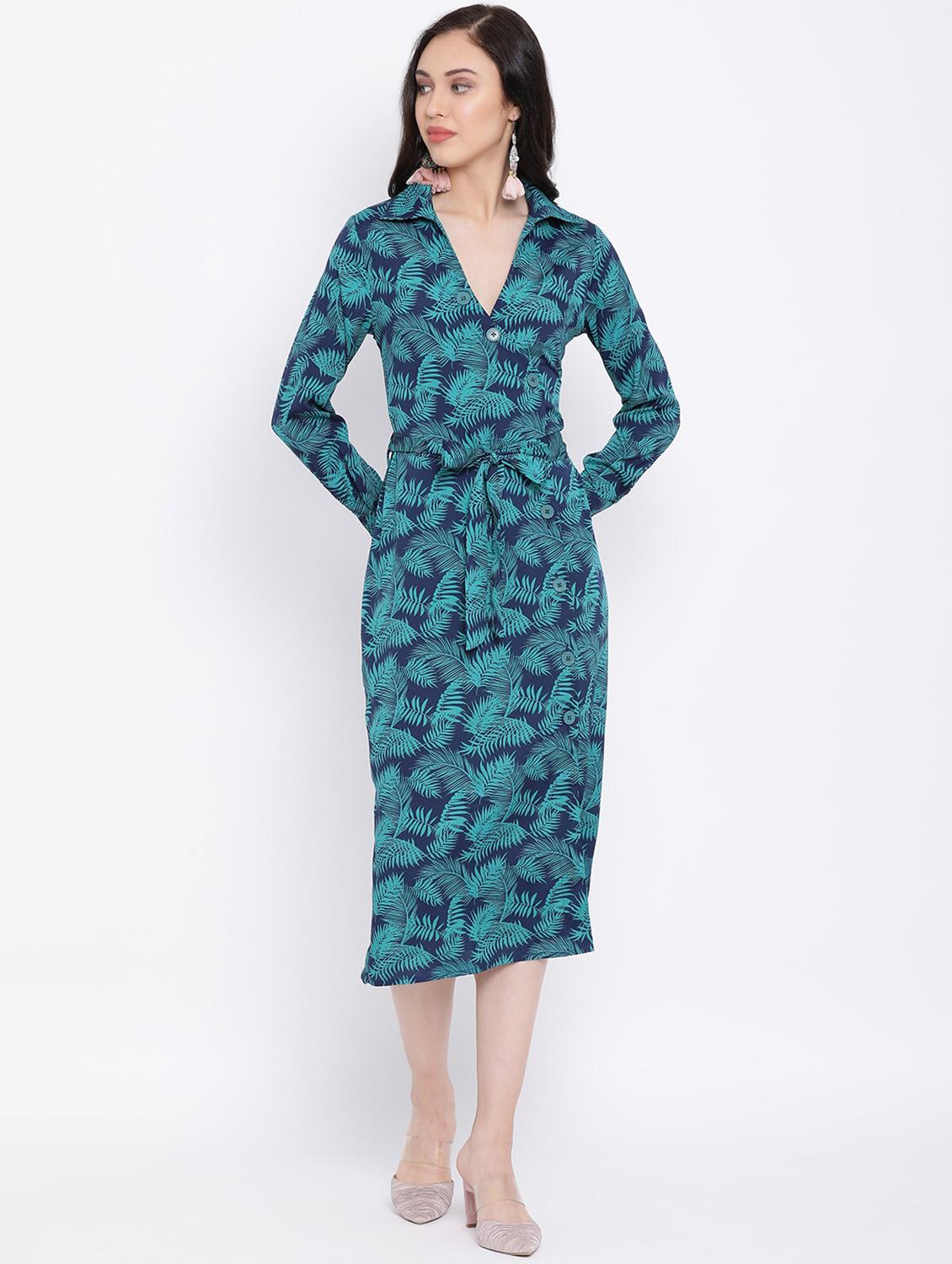 tropical print sheath dress - 17116393 - Zoom Image - 1