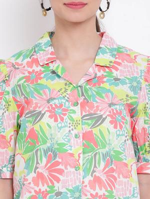 puff sleeves floral top - 17116445 - Standard Image - 5