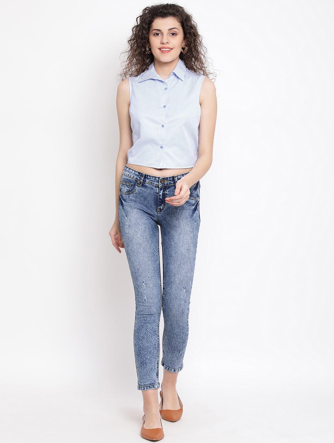 tie back striped shirt - 17116449 - Zoom Image - 4