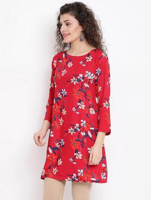 floral a-line kurti - 17116477 - Standard Image - 2