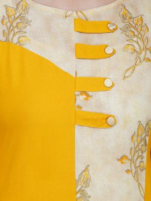 printed straight kurta - 17116582 - Standard Image - 4