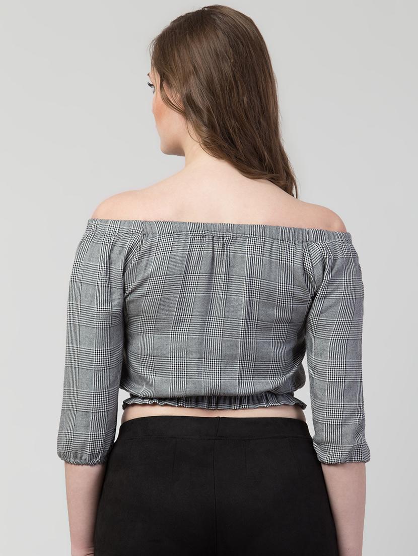 off shoulder crop top - 17116597 - Zoom Image - 3