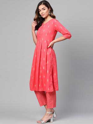 printed kurta pant set - 17116680 - Standard Image - 2