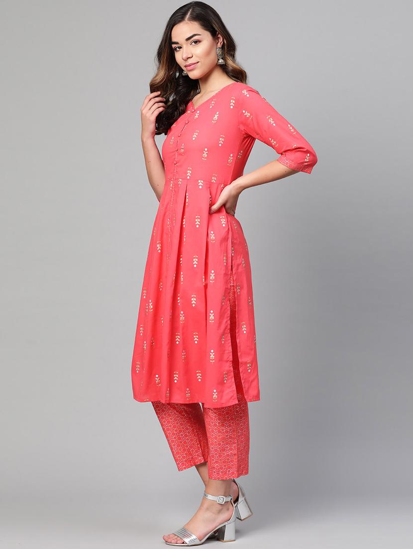 printed kurta pant set - 17116680 - Zoom Image - 2
