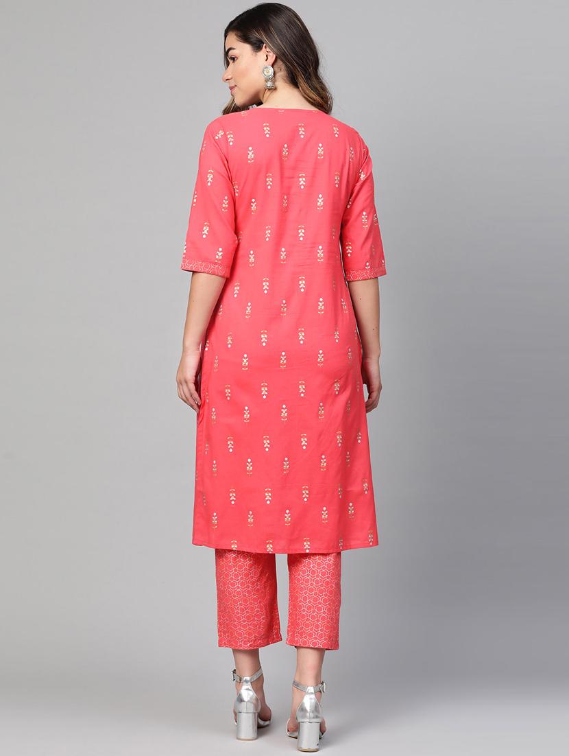 printed kurta pant set - 17116680 - Zoom Image - 3