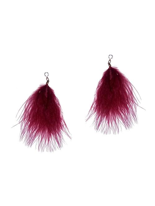 red metal drop earring - 17116731 - Very Small Image - 1