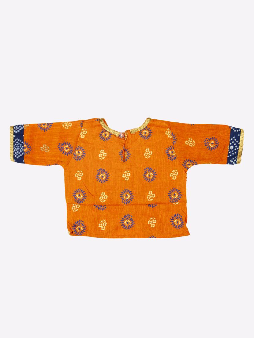 blue printed lehnga choli - 17116939 - Zoom Image - 4