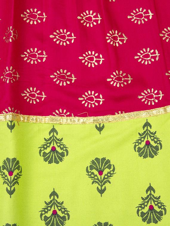 pink cotton lehnga choli - 17116940 - Zoom Image - 6