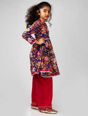 pink cotton lehnga choli - 17116941 - Standard Image - 2