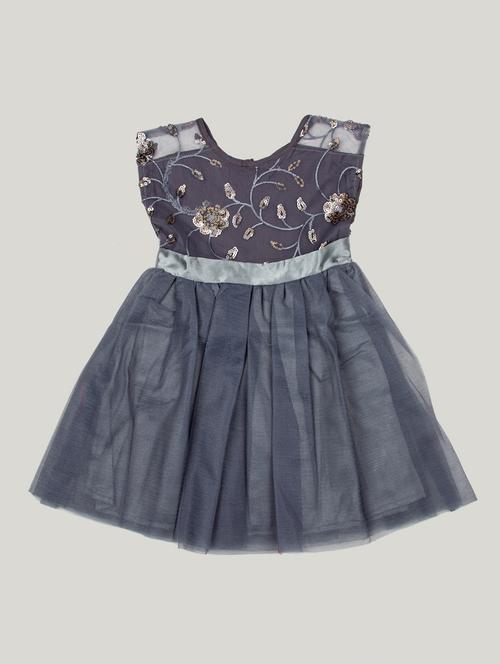 grey polyester frock - 17116948 - Standard Image - 1