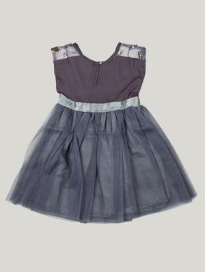 grey polyester frock - 17116948 - Standard Image - 2
