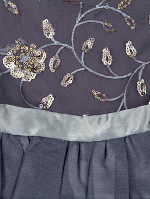 grey polyester frock - 17116948 - Standard Image - 3