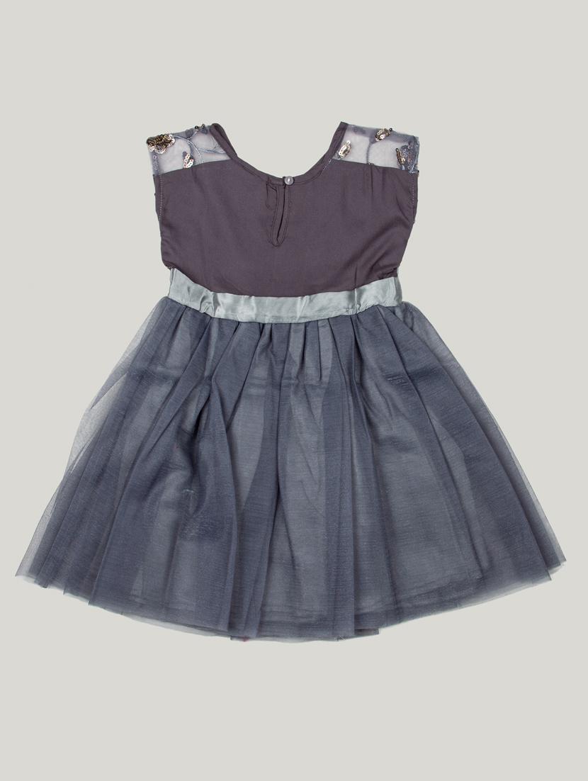 grey polyester frock - 17116948 - Zoom Image - 2