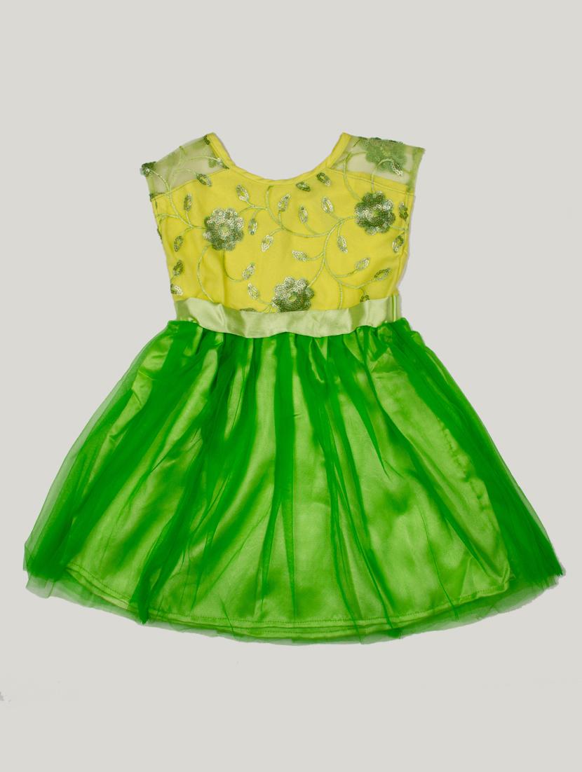 green polyester frock - 17116951 - Zoom Image - 1