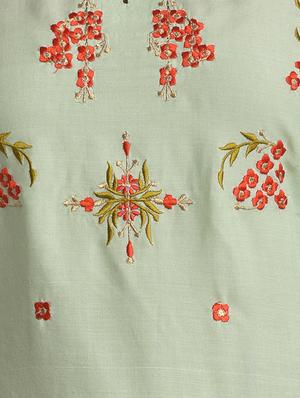 embroidered straight kurta - 17116966 - Standard Image - 5