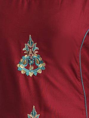 embroidered straight kurta - 17116976 - Standard Image - 5