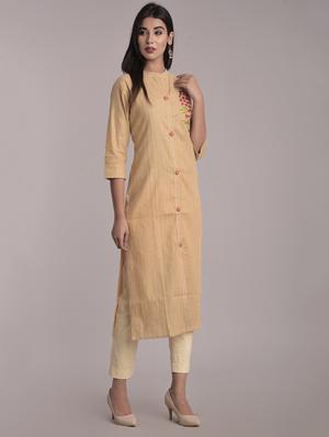 embroidered straight kurta - 17116984 - Standard Image - 2