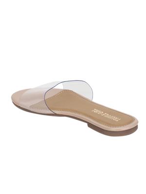 beige slip on sandals - 17117001 - Standard Image - 3