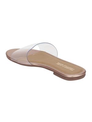 gold slip on sandals - 17117002 - Standard Image - 3