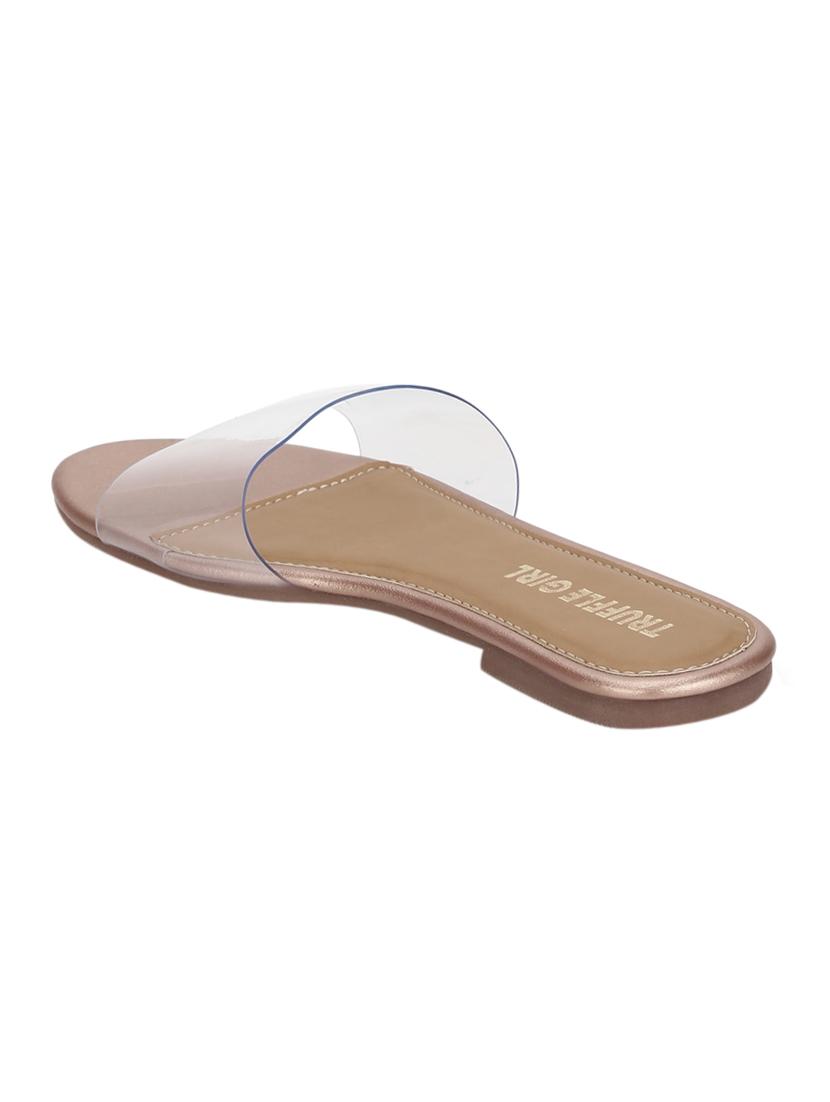 gold slip on sandals - 17117002 - Zoom Image - 3