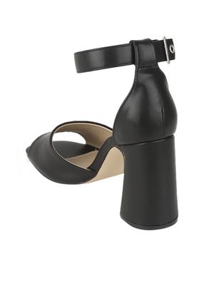 black ankle strap sandals - 17117032 - Standard Image - 3