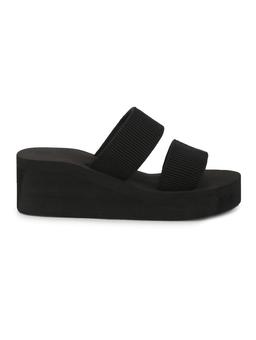 black slip on wedges - 17117069 - Zoom Image - 3