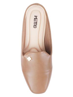 brown slip on mules - 17117659 - Standard Image - 4