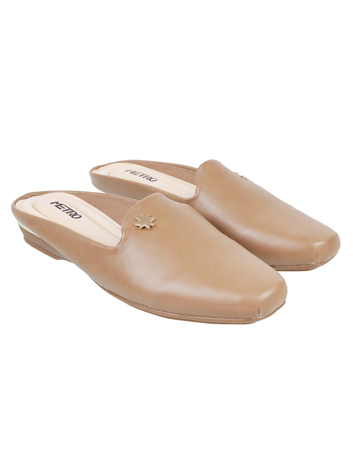 brown slip on mules - 17117659 - Zoom Image - 1