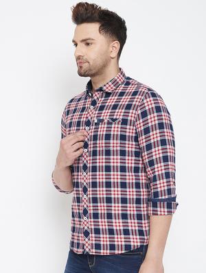 red checkered casual shirt - 17118857 - Standard Image - 2