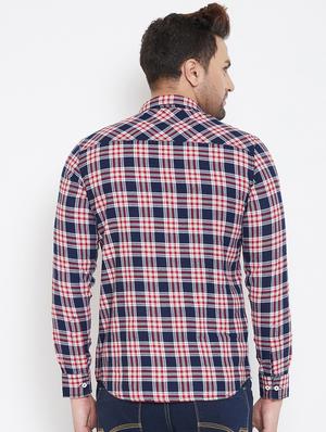 red checkered casual shirt - 17118857 - Standard Image - 3