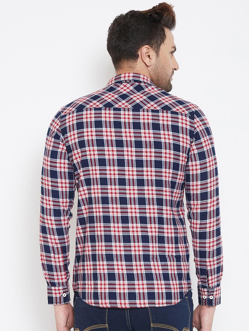 red checkered casual shirt - 17118857 - Zoom Image - 3