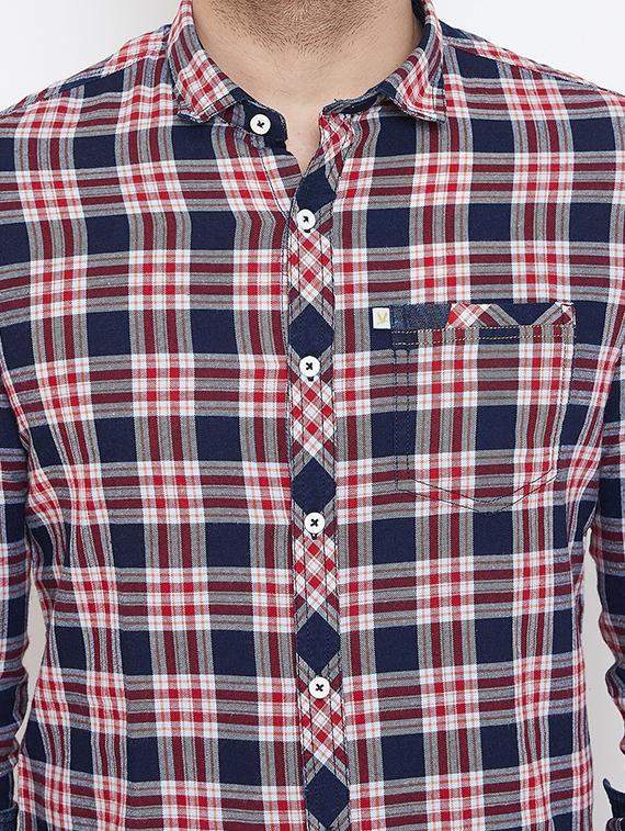 red checkered casual shirt - 17118857 - Zoom Image - 5