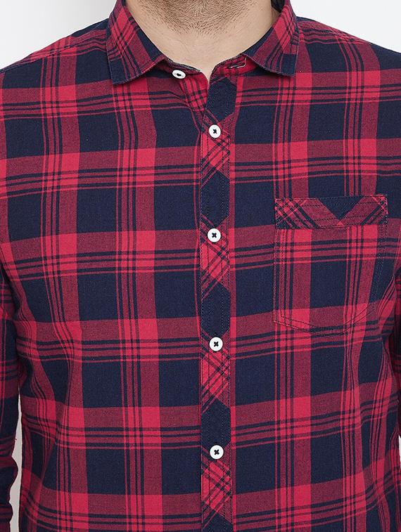 red checkered casual shirt - 17118861 - Zoom Image - 5