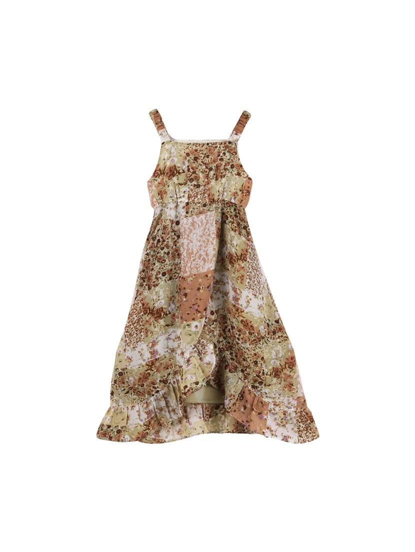 green polyester frock - 17119017 - Zoom Image - 1