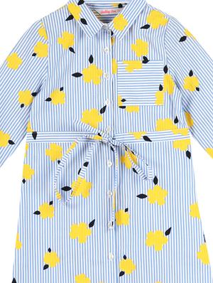 blue cotton frock - 17119028 - Standard Image - 3
