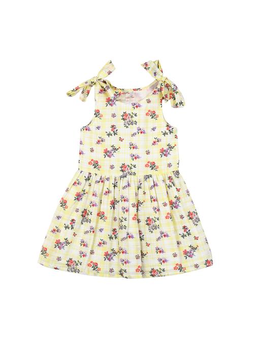 yellow viscose frock - 17119032 - Standard Image - 1