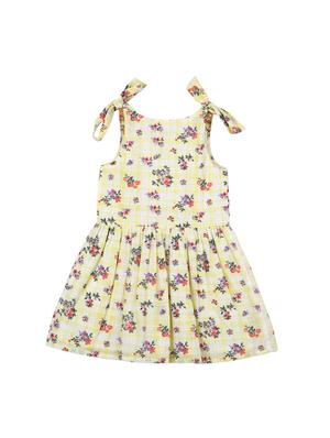 yellow viscose frock - 17119032 - Standard Image - 2