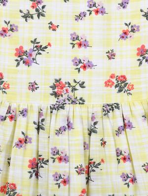 yellow viscose frock - 17119032 - Standard Image - 3