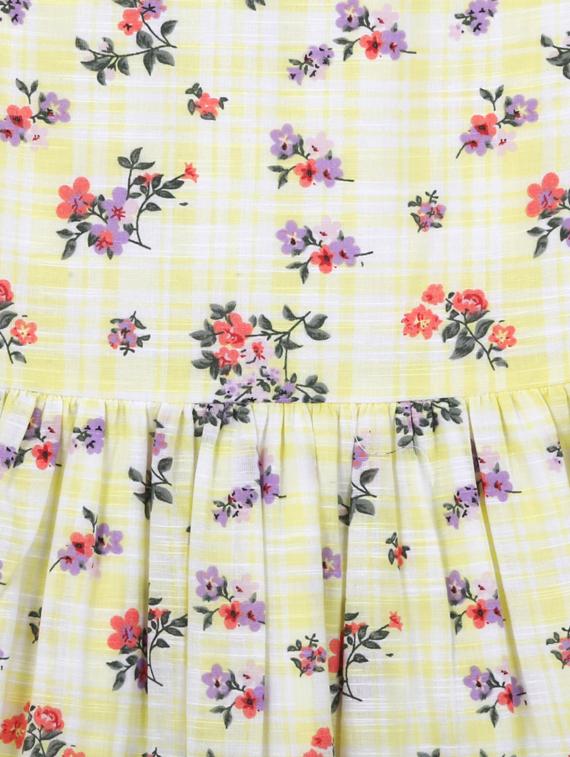 yellow viscose frock - 17119032 - Zoom Image - 3
