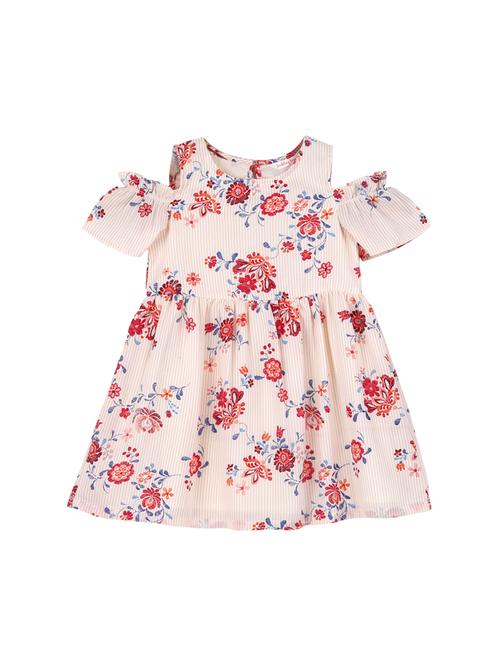 multi colored polyester frock - 17119036 - Standard Image - 1