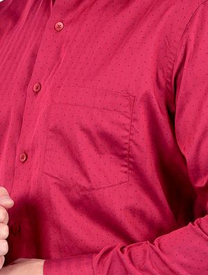 red printed casual shirt - 17119141 - Standard Image - 5
