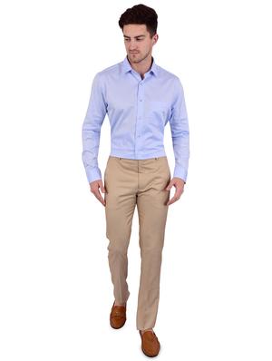 blue self design formal shirt - 17119154 - Standard Image - 4