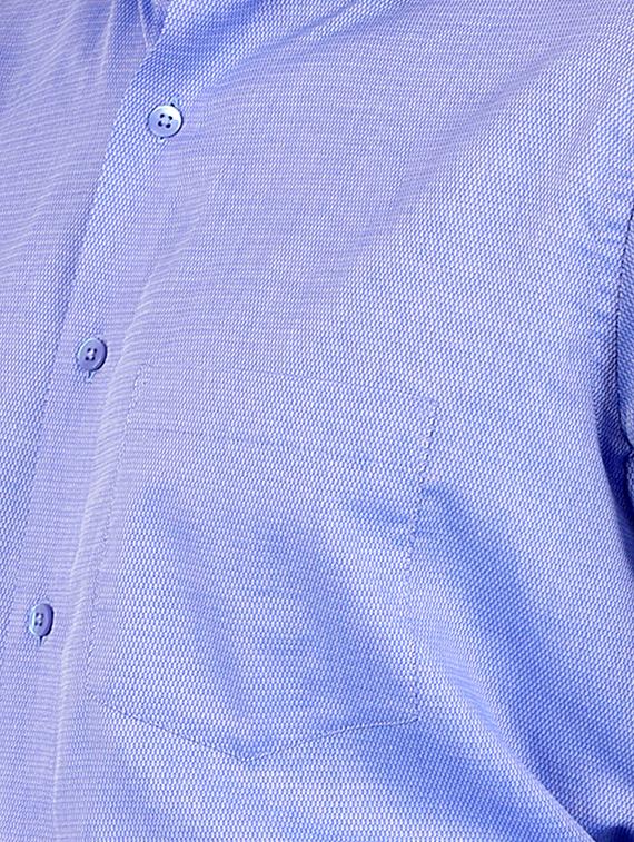 blue self design formal shirt - 17119160 - Zoom Image - 5