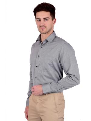 grey self design formal shirt - 17119161 - Standard Image - 2