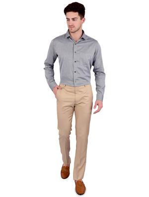 grey self design formal shirt - 17119161 - Standard Image - 4