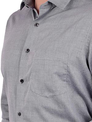 grey self design formal shirt - 17119161 - Standard Image - 5